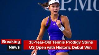 16-Year-Old Tennis Prodigy Stuns US Open with Historic Debut Win