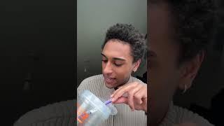 Trying to give myself EDGES with a TOOTHBRUSH #hair #hairstyle #haircut