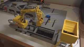 Lego coal excavator for automated coal terminal