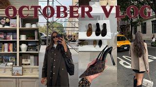 OCTOBER VLOG  Tony Bianco fall collection, Jack's coffee run, another home decor haul, + more!