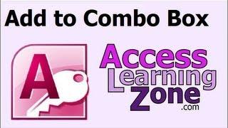 Microsoft Access Add Item to Combo Box