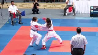 Female Kumite -55 Zakharova Sabina (KAZ) VS Nakamura Shiori (JPN)