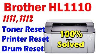 Brother | HL1110 | HL1111 | toner low | error | Toner end | problem | Solution | red light