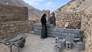 Iran's Nomadic Life: Jahangir and Maryam's effort to build a bedroom wall in the mountain