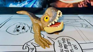 Mattel Jurassic World Dominion Uncaged Tyrannosaurus Rex Wild Pop Ups Dino Toy Review