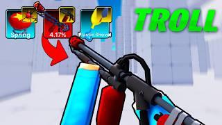 Winning Using TROLL WEAPONS in Roblox Rivals!!!