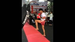 Keang in khonkaen muay thai gym. Contact us Tel.088-562-1181