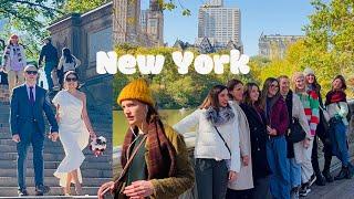 [4K]NYC WalkHappy Autumn in Central Park to Upper East SideDinner at Thep | Oct 2022