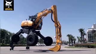 Spider Excavator.  Шагающие экскаваторы напоминают гигантских пауков