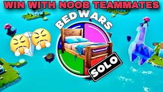 How To Win Every Fortnite BedWars Match With Noob Teammates! (3v3v3v3)