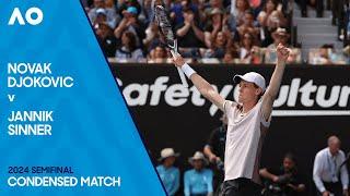 Novak Djokovic v Jannik Sinner Condensed Match | Australian Open 2024 Semifinal