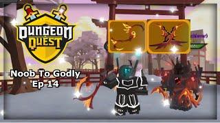 Samurai Palace! AND THE LEGENDARY LUCK CONTINUES! Dungeon Quest Noob To Godly Ep 14