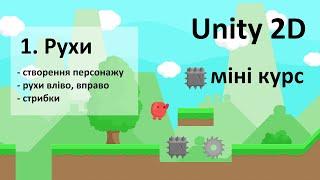 Курс Unity 2D: 1. Рухи – створення персонажу, фізичні властивості, рухи вліво, вправо та стрибки