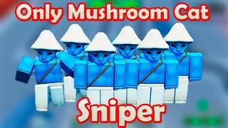 Only Mushroom Cat with the Sniper Trait Roblox Skibidi Tower Defense