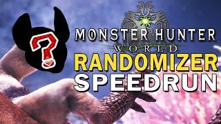 Monster Hunter World Randomizer Speedrun! New Game to "Xeno'jiiva" with Lance!