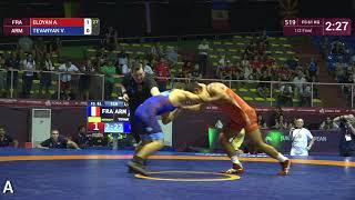 1/2 FS - 61 kg: A. ELOYAN (FRA) v. V. TEVANYAN (ARM)