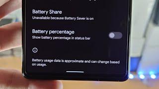 ANY Google Pixel How To View Battery Percentage!