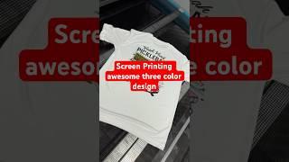 Let’s screen ￼print this really awesome three color T-shirt design! #screenprinting #tshirt #shirts￼