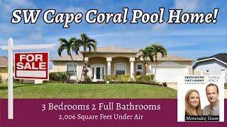 Immaculate SW Cape Coral Pool Home – Move-In Ready!