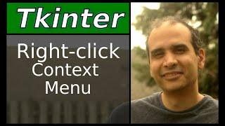 Tkinter - Right-click Context Menu