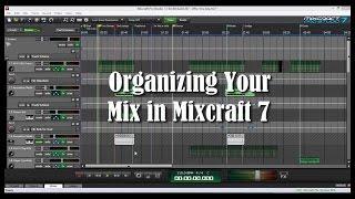 Organizing Your Mix in Mixcraft 7