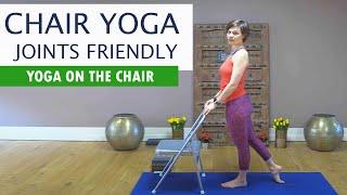 Chair Yoga | Exercise for Bad Knees, Hips, Home Stretching for Seniors