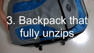 Packing for long term travel with hand luggage only