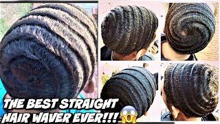 THE BEST OG 360 WAVE STRAIGHT HAIR WAVER EVER! NO FORKS, DEFINITION & CROWN GO CRAZY! (MUST SEE)