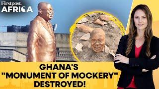 Ghana: Ex-president Nana Akufo-Addo's Giant Statue Destroyed | Firstpost Africa