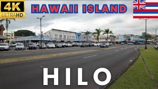 Hilo, Hawaii Walking Tour | 4K 60 FPS