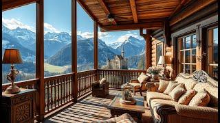 Luxury Swiss Mountain Cabin with Breathtaking Castle View