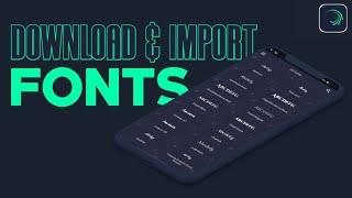 How to download and import fonts in alightmotion #short