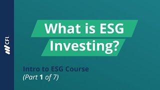 What Is ESG Investing? Intro To ESG Course (Part 1)