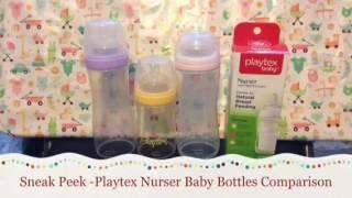 SNEAK PEEK - Playtex Baby Bottles Comparison