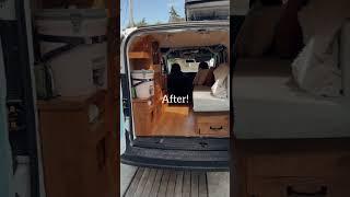 Micro camper van conversion #shorts #vanlife