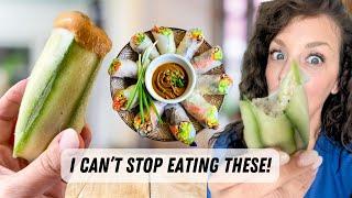 I Could Eat These Spring Rolls Every Day | Healthy Vegan Lunch Idea, High Protein and High Fiber