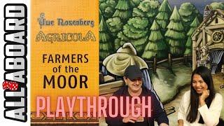 AGRICOLA with FARMERS OF THE MOOR | 2 Player Playthrough | Medieval Farming in the 21st Century