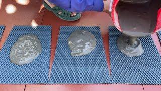 Simple techniques for working with cement. Craft ideas for making beautiful plant pots from cement
