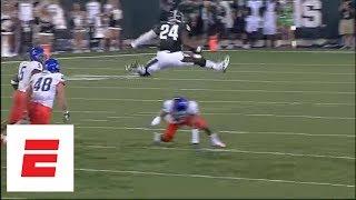 Le'Veon Bell's breakout game: 44 carries, 210 yards, 2 TDs vs. Boise State | ESPN Archives