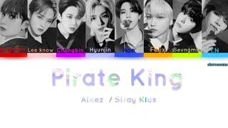 How would Stray Kids sing Ateez Pirate King [ Color Coded Lyrics ]