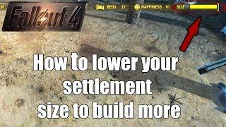 Fallout 4 Tips - How to lower your Settlement Size (Without Console Commands)