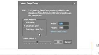 Adding DeepZoom Content to a Webpage Using Expression Web 3