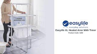 Easylife XL Electric Clothes Dryer: Heated Airer with Timer