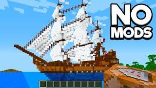 How I Built a DRIVABLE Ship in Minecraft