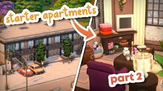 Starter Apartments  Part 2: Interior || The Sims 4 Speed Build