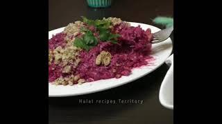 СУПЕР ЛЁГКИЙ, НЕЖНЫЙ И ВКУСНЫЙ САЛАТ ИЗ СВЕКЛЫ И ГРЕЦКИХ ОРЕХОВ 