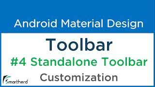 #3.5 Android Customizing Toolbar. Android Material Design