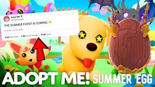 ️Adopt Me NEW SUMMER EGG EVENT REVEALED!14 NEW PETS and MINIGAMES