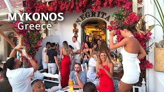 [4K]Walking tour of Mykonos Island, Greece's most popular and luxurious celebrity destination 2024