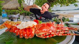 Best Seafood in Phuket!!  GIANT LOBSTER + Crab Curry in Phuket, Thailand!!